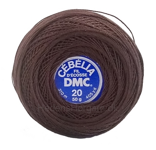 DMC Cébélia nr. 20 farve 938 mørk brun Udgår